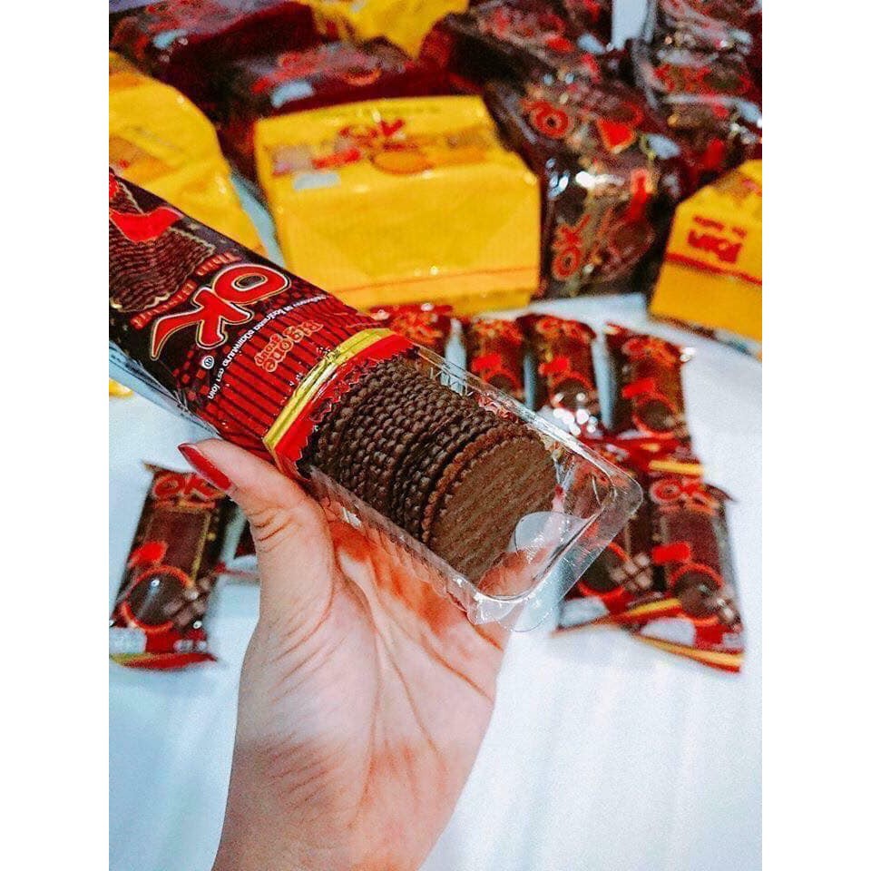 Hàng mới Bánh quy giòn OK THIN BISCUIT CRACKER Thái Lan 360g lát mỏng