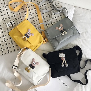 Túi đeo chéo vải canvas dễ thương t5010