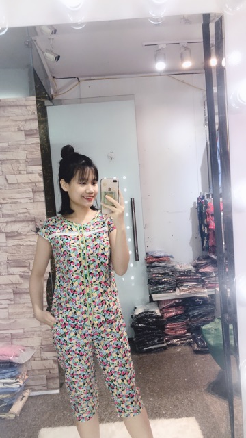 SET bộ thô hãng WONNER😘 - Bộ đồ mặc nhà áo cộc quần ngố họa tiết xinh yêu'🥰💖