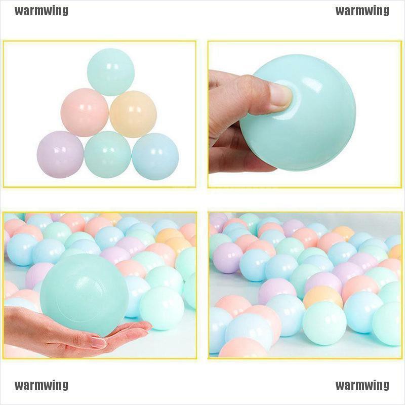 Set 100 / 200 Quả Bóng Nhựa Mềm Nhiều Màu Sắc Cho Bé Chơi Khi Bơi
