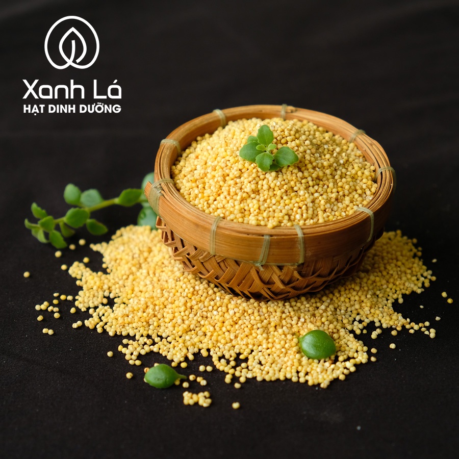 500g Hạt kê vàng thuần chủng Xanh Lá bao dẻo, đã tách vỏ, hút chân không cẩn thận | BigBuy360 - bigbuy360.vn