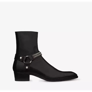 giày nam da bò cổ cao saint laurent cao cấp