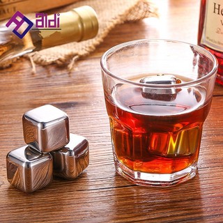 Đá inox 304 COLLING CUBES lạnh vĩnh cửu hộp 8 viên - Tặng kèm gắp đá