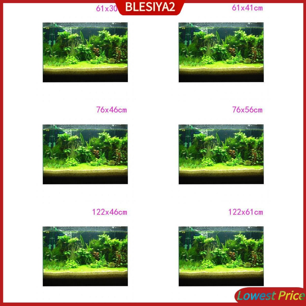 [Blesiya2] Phông Nền Bể Cá 3D Tĩnh Điện 61x30cm