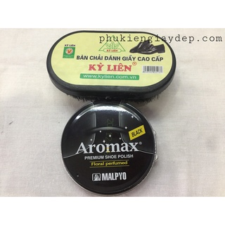 Xi Đánh Giày Màu Đen Aromax Hàn Quốc (Tặng kèm bàn chải)