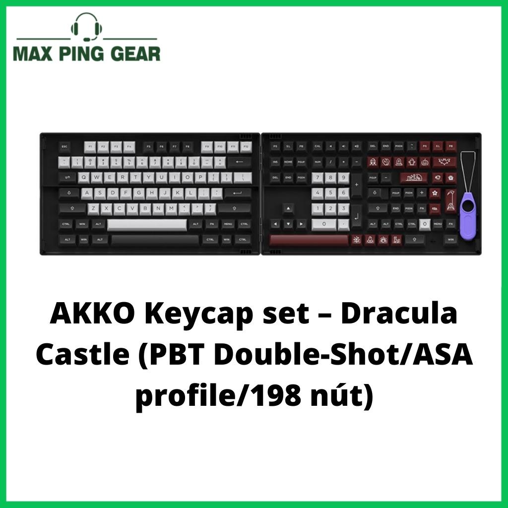 Nút bàn phím AKKO Keycap set – Dracula Castle (PBT Double-Shot/ASA profile/198 nút)