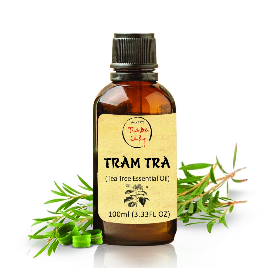 Tinh dầu Tràm Trà 100ml, cao cấp nhập khẩu, giảm thâm, dưỡng trắng da, đuổi muỗi, côn trùng - Thuốc Bắc Lãn Ông