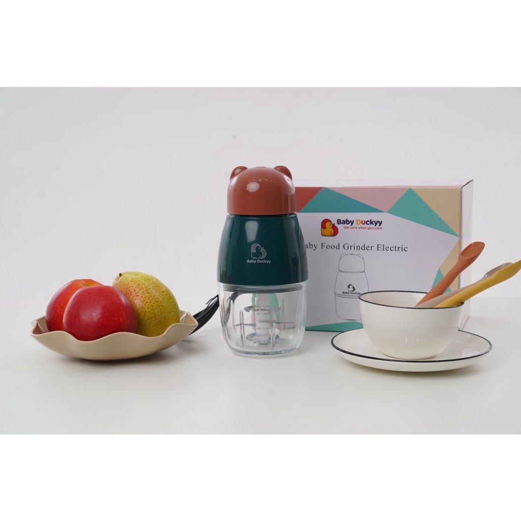 Máy xay đồ ăn dặm cho bé BABY DUCKYY 0.3L 6 lưỡi dao