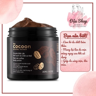 Cà phê đắk lắk làm sạch da chết cocoon 200ml