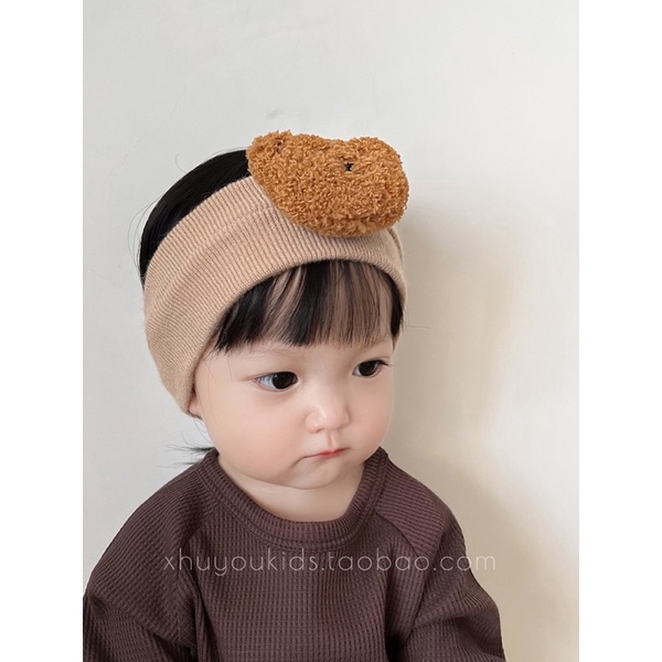 Turban gấu bông cho bé trai gái