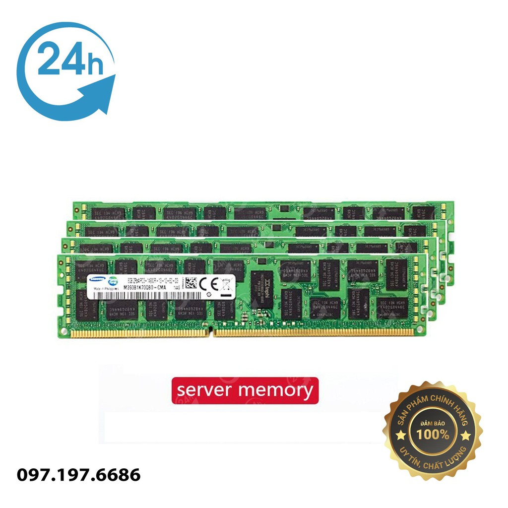 RAM DDR3 8gb ECC Registered dùng cho các main socket 1366 và 2011