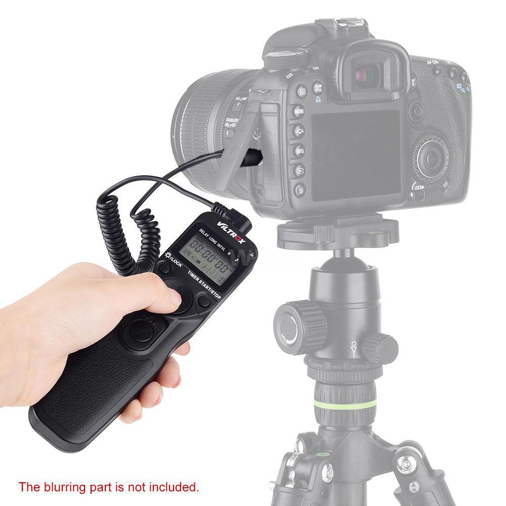 VILTROX Time Lapse Intervalometer Timer Remote Control Shutter with N3 Cable for Nikon D90 D600 D3100 D3200 D5000 D5100 D7000