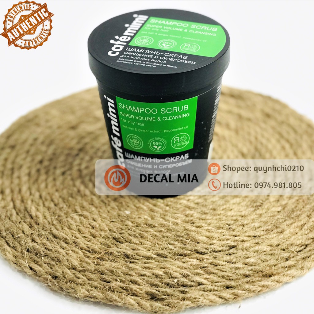 Tẩy da chết da đầu Cafe Mimi Super Volume Shampoo | BigBuy360 - bigbuy360.vn