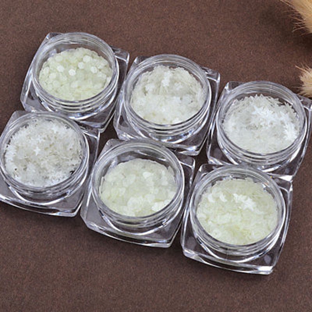 Sticker Trái Tim / Ngôi Sao Dạ Quang Dán Móng Tay