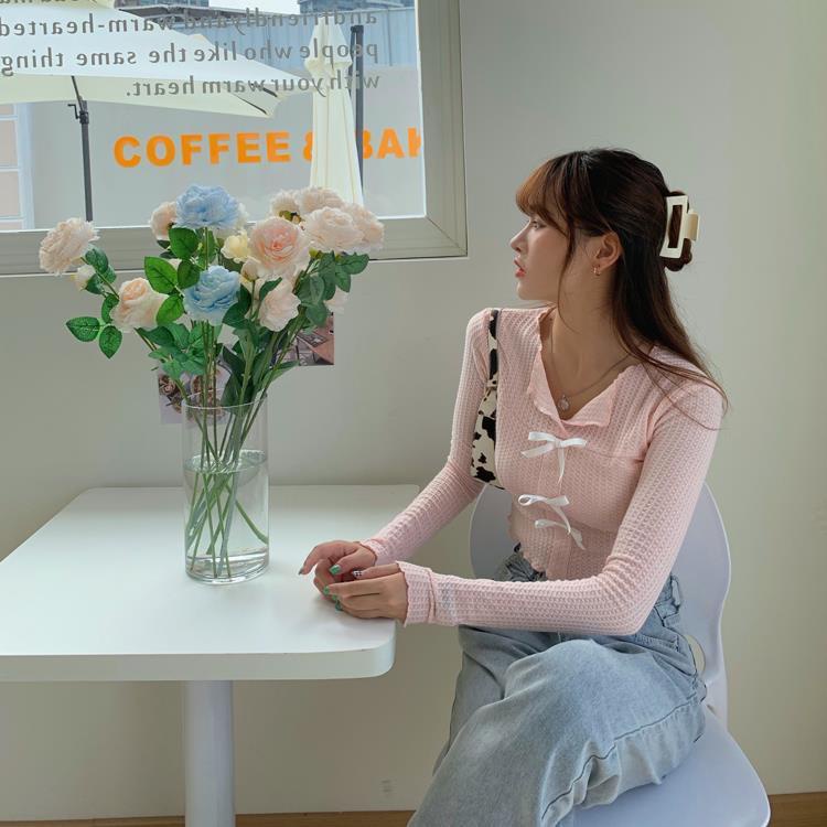 Áo Thun Lửng Tay Dài Thời Trang Mùa Đông 2022 Cho Nữ