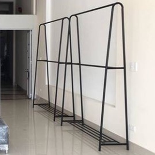 Giá treo quần áo chữ A 2 tầng - sào phơi quần áo, giá kệ sơn tĩnh điện treo đồ cho shop nam nữ - Giàn phơi thông minh