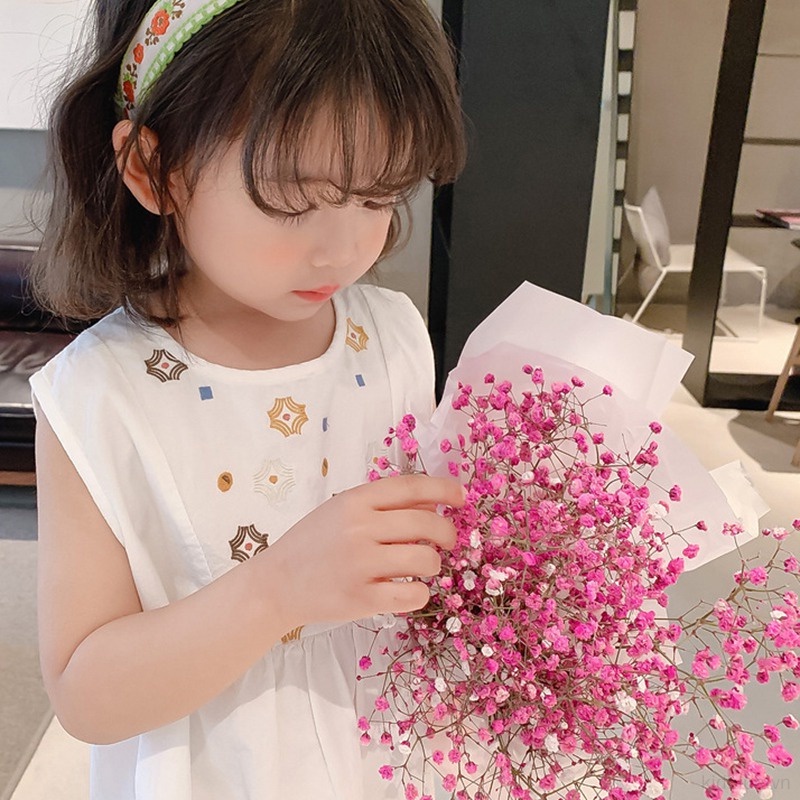 Đầm Sát Nách Cổ Tròn Thêu Hoa Dễ Thương Cho Bé Gái 3-8 Tuổi