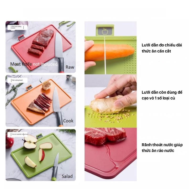 Bộ Dao Thớt Khử Khuẩn Sấy Khô 60 độ GEVI Gen 2 - BH 12 tháng