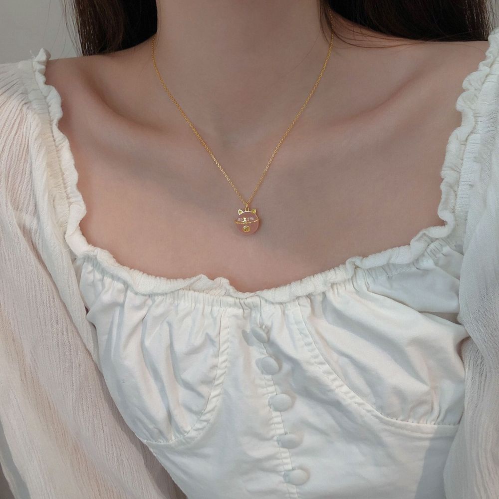 Vòng cổ choker mặt hình bàn chân mèo may mắn nhiều màu thời trang Hàn Quốc thanh lịch đơn giản đáng yêu cho nữ