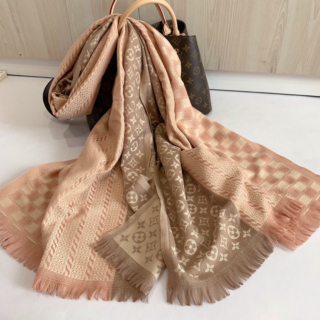 Khăn Choàng Cổ LV - Khăn Cashmene Đẹp Sang Chảnh. Kt 70 x 180cm