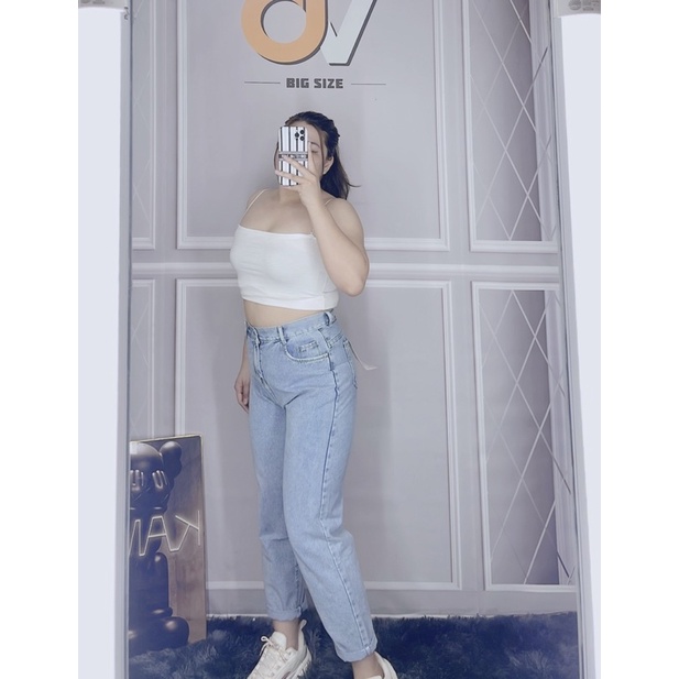 Quần jean baggy Bigsize ko co dãn size 55-90kg