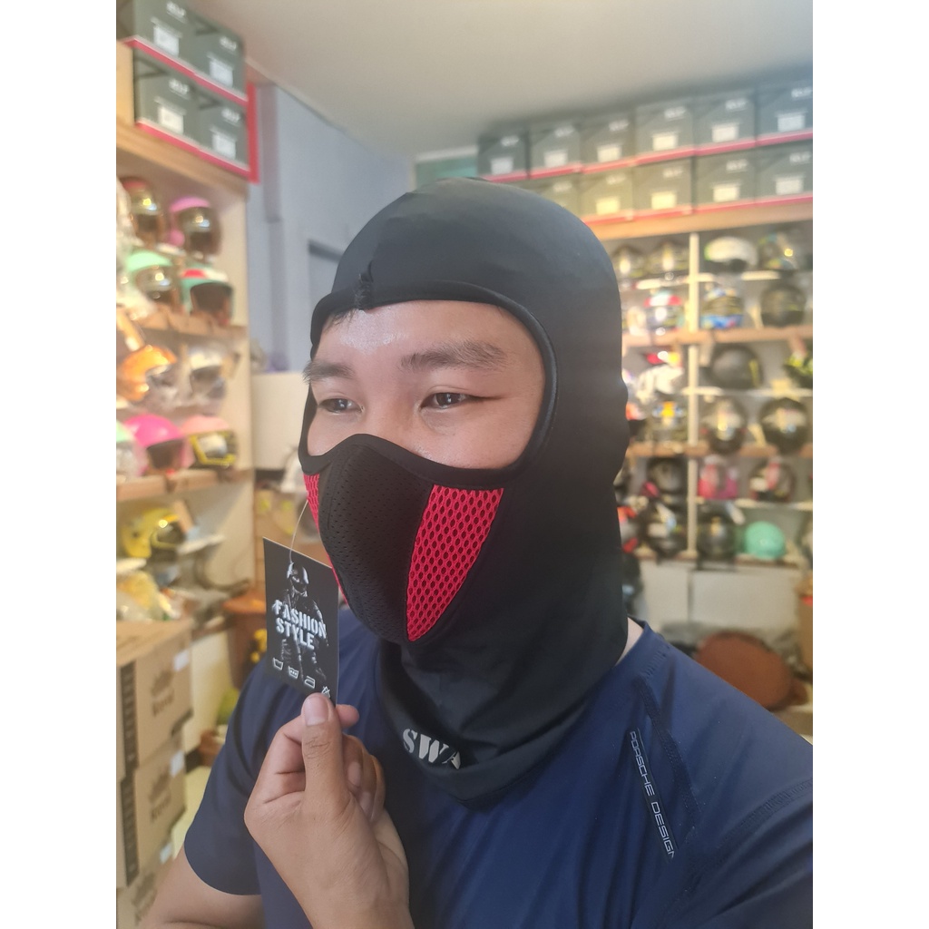 Khăn ninja SWAT X2 3 lớp cao cấp hồng