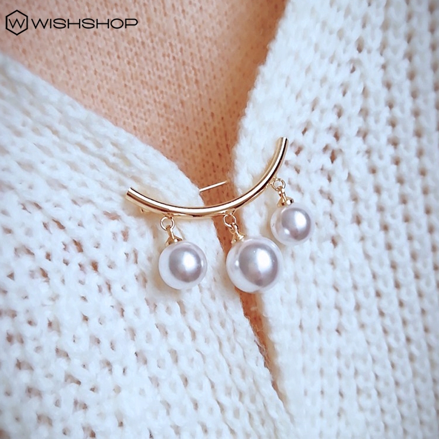 [WHOLESALE]Ghim Cài Áo Đính Ngọc Trai Giả Thời Trang Cho Nữ