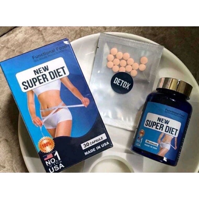 Viên uống giảm cân new super diet của mỹ dành cho cơ địa khó giảm