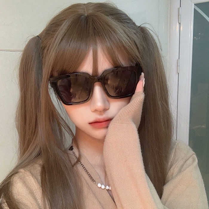 Women's wig cover, full-head lifelike long hair, Chinese clothing, whole cosplay long straight hair, lolita bangs, full set of head beauty, excellent