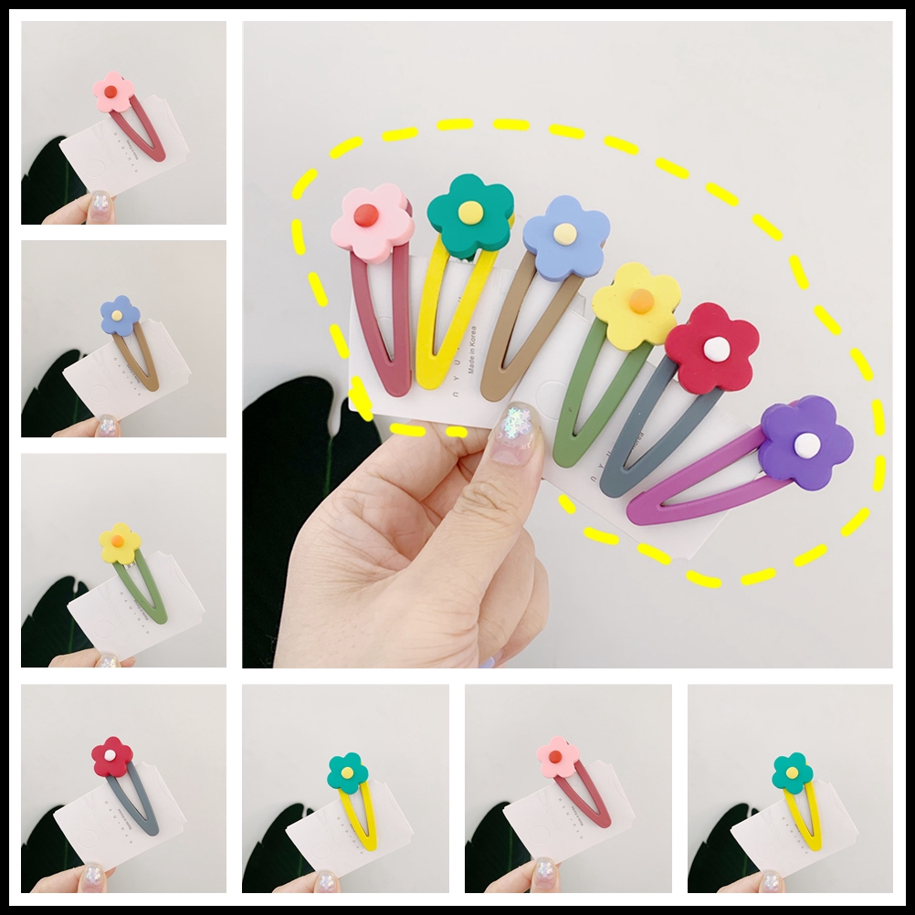 Kẹp tóc hình bông hoa bằng sứ dễ thương