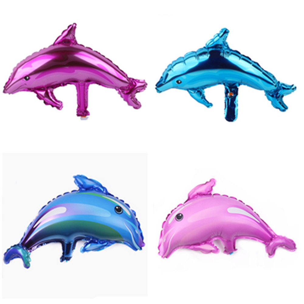 Bộ 2 bong bóng lõi nhôm hình động vật biển bạch tuộc/cá hề/cá voi trang trí tiệc