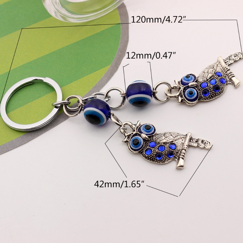 Chuông gió treo tường hình cú mèo may mắn