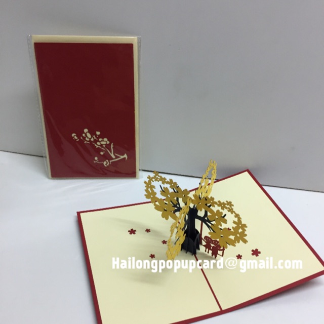 Cây Hoa  Anh Đào  - Flower - Cherry Blossom   - Thiệp 3D | BigBuy360 - bigbuy360.vn