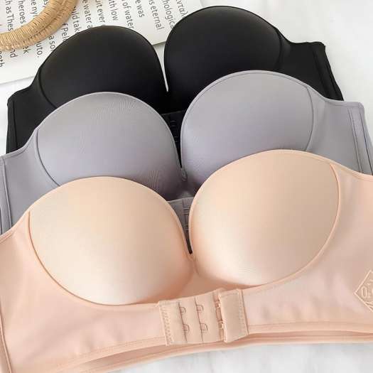 Áo cúp ngực không dây chống tụt, Áo nâng ngực tạo khe CAO CẤP