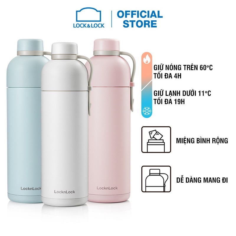 [LOCK&amp;LOCKBÌNH GIỮ NHIỆT 490ML BELT BOTTLE-LHC4267( MỚI 2021)