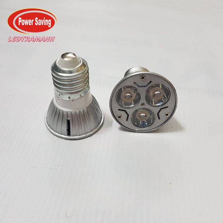 bóng led chén 3w H2 đuôi vặn E27