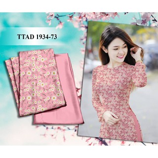 VẢI ÁO DÀI HOA CÚC NHÍ