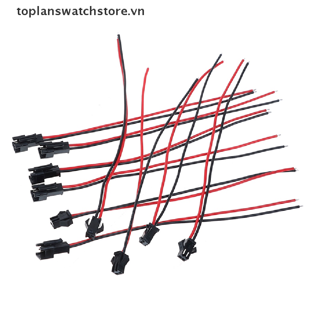 Set 10 Đầu Nối Dây Điện 15cm jst sm 2pins male Sang female vn