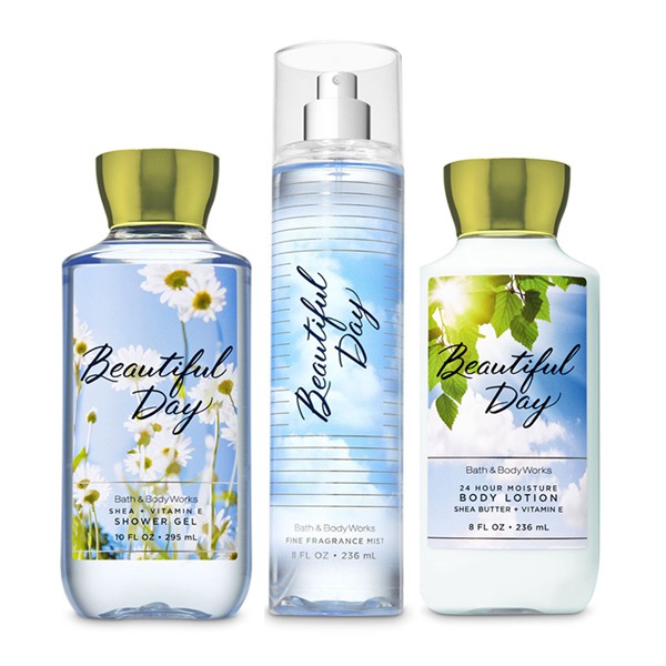 [Auth] Dòng Sản Phẩm Dưỡng Mịn Da Lưu Hương Toàn Thân Bath &amp; Body Works Beautiful Day