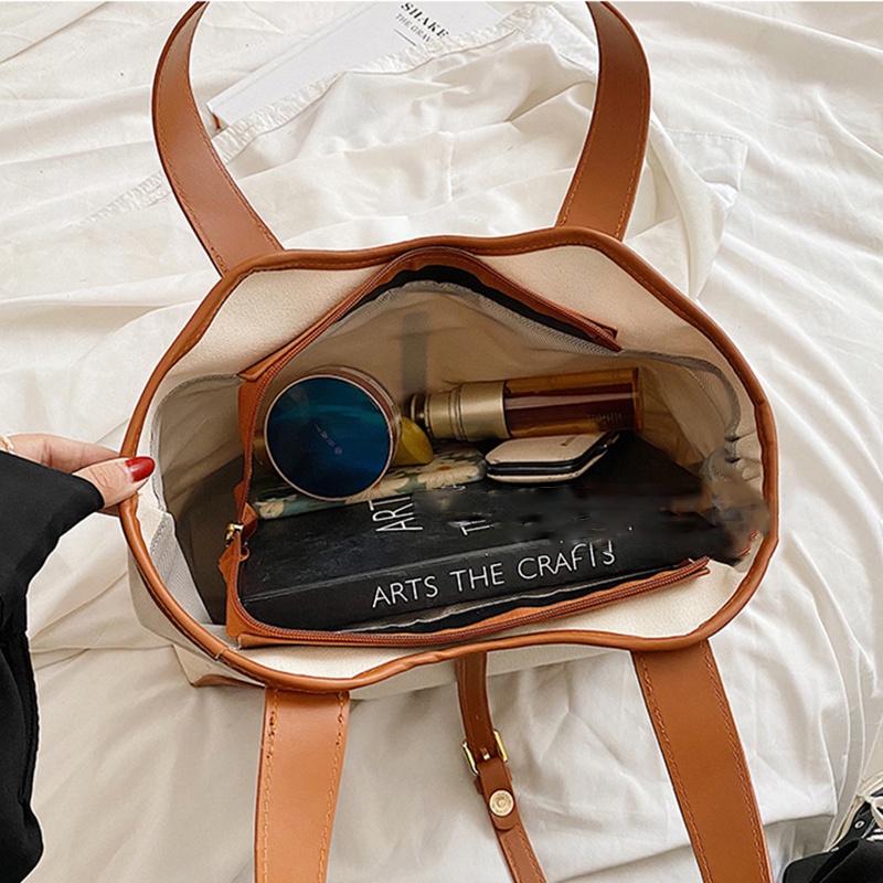 Túi canvas Sức Chứa Lớn Dễ Phối Đồ Thời Trang Cho Nữ