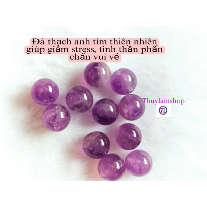 Bán lẻ hạt đá TA tóc vàng đen xanh tím 6li 8li 10li 12li 14li theo mệnh