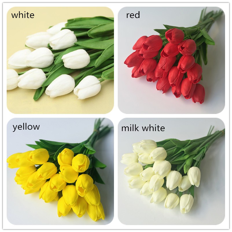 Cành hoa tulip giả dùng trang trí nhà cửa TM250