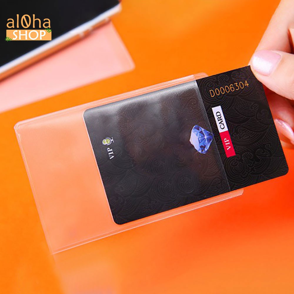 Set 2 cái Vỏ bọc thẻ, căn cước, bằng lái nhựa dẻo dai bền, chống trầy xước