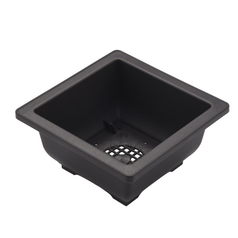 Bộ 15 Chậu Hoa 4.7 Inch Hình Vuông Bằng Nhựa Dùng Trang Trí Nhà Cửa / Sân Vườn