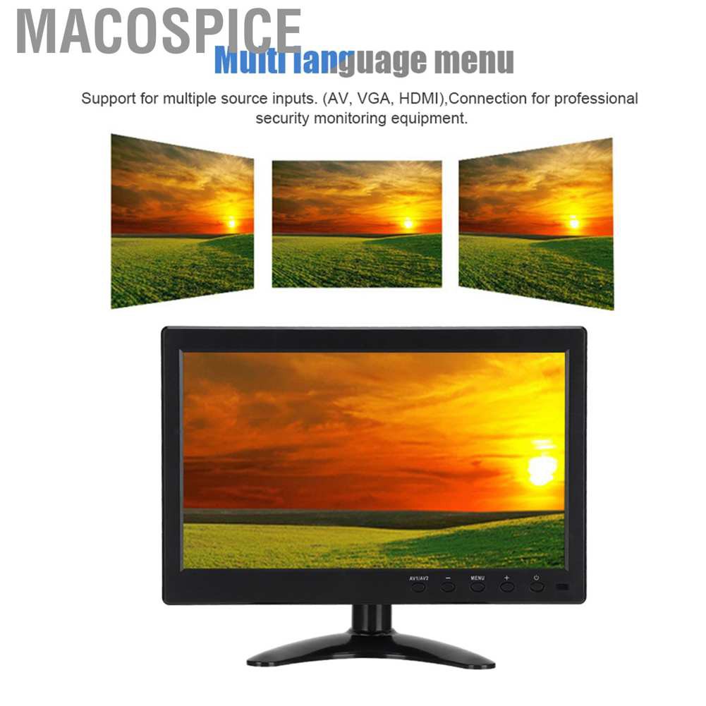 Màn Hình Lcd 10.1-inch Hd 1080p Với Cổng Hdmi / Vga Bnc Av 100-240v Đa Dạng Cao Cấp