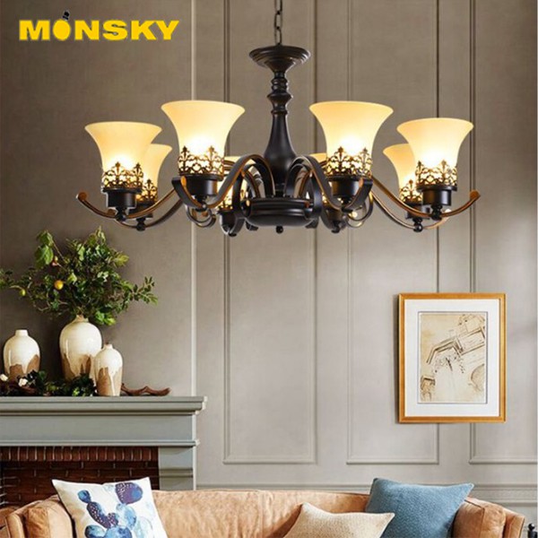 Đèn chùm MONSKY LX500 hiện đại phong cách cổ điển Bắc Âu