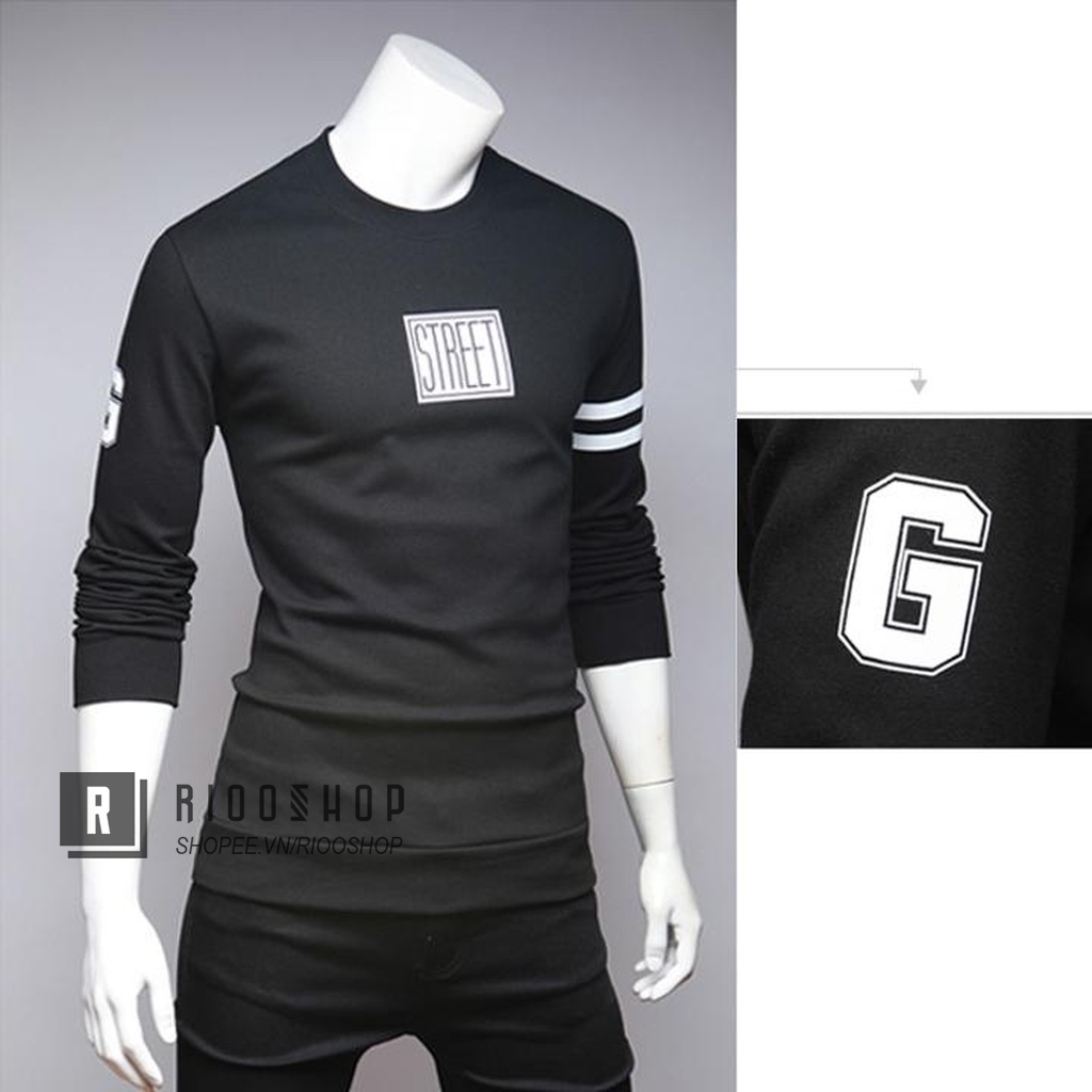 Áo thun nam tay dài hàn quốc street mới RKL014 - áo phông nam dài tay đẹp Riooshop | BigBuy360 - bigbuy360.vn