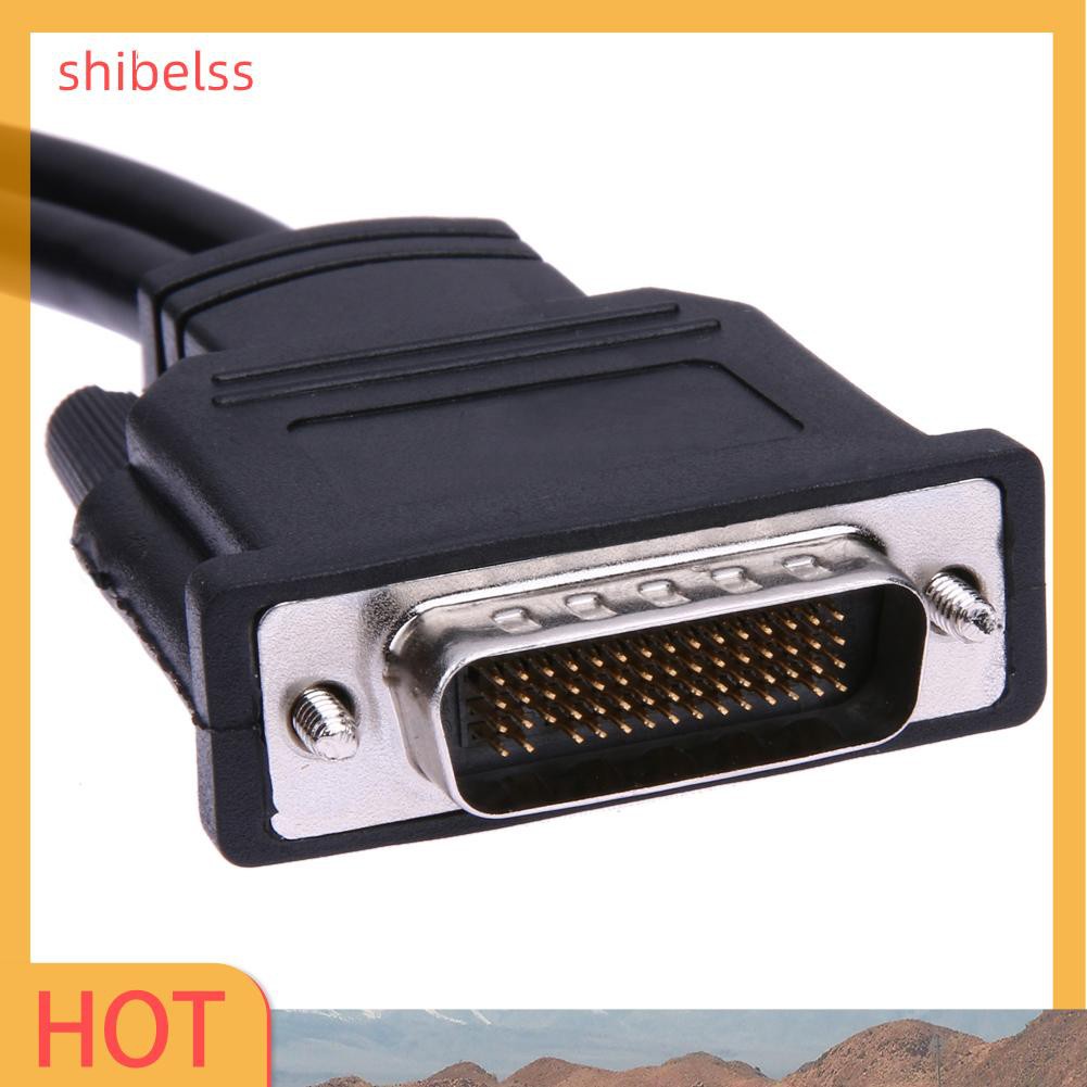 Shibelss DMS-59 Pin Male to 2 VGA 15 Pin Female Splitter Adapter Cable