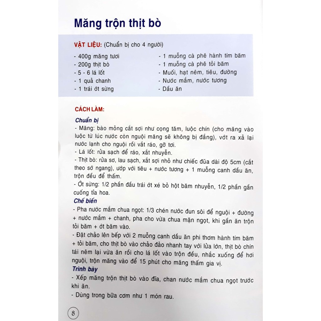 Sách Thực Đơn Cơm Gia Đình 3 Món Miền Trung (Tái Bản) (Đỗ Kim Trung)