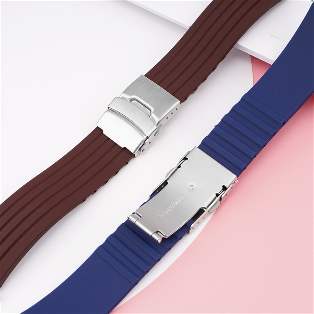 Dây Cao Su Thay Thế Cho Đồng Hồ Thông Minh Apple Watch Series 3 6 5 4 SE 7 45mm 41mm